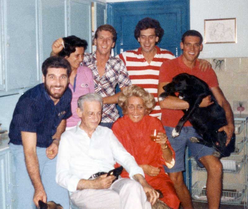 Giovanni, Domizia, Paolo, Vittorio, Giorgio, Fabrizio e Yana