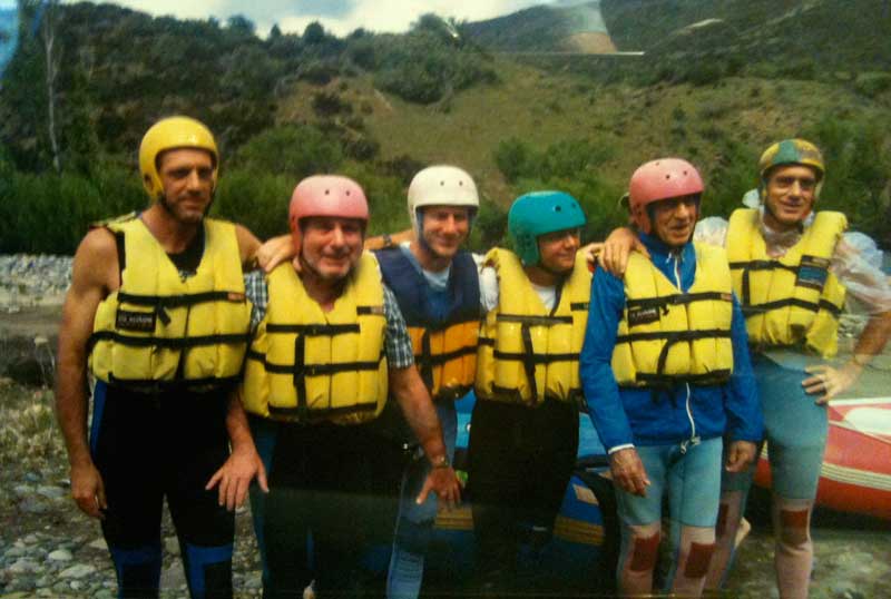 in Patagonia (gennaio 2006): Giorgio, Giovanni, Paolo, Domizia, Fabrizio e Vittorio