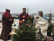 Presepe portato dall'acqua